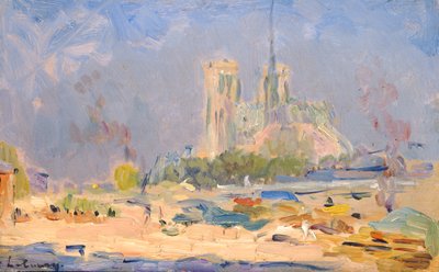 Quai de la Tournelle und Notre-Dame de Paris, 1884 von Albert Charles Lebourg